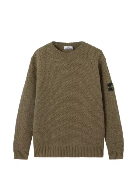 Pulover Stone Island cu strasuri verde