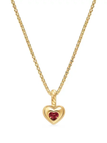 Колие David Yurman с гранат със сърца