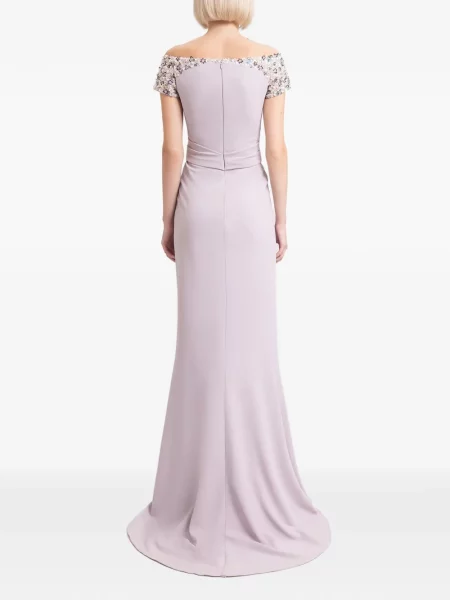 Rochie Gemy Maalouf cu mărgele de costum violet