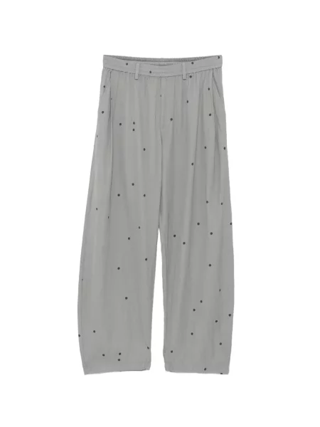 Pantaloni Croquis cu buline gri