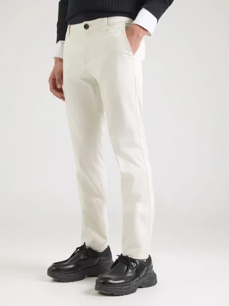 ARMANI EXCHANGE Pantaloni eleganți ecru