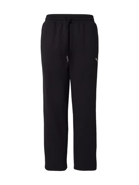 PUMA Pantaloni ESS ELEVATED negru / murdar alb