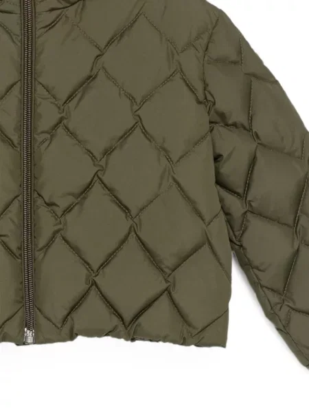 Dětska péřová bunda Moncler Enfant zelená