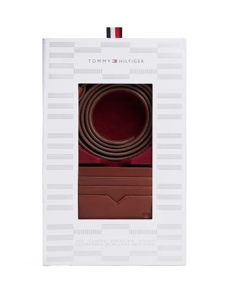 Curea Tommy Hilfiger din piele maro