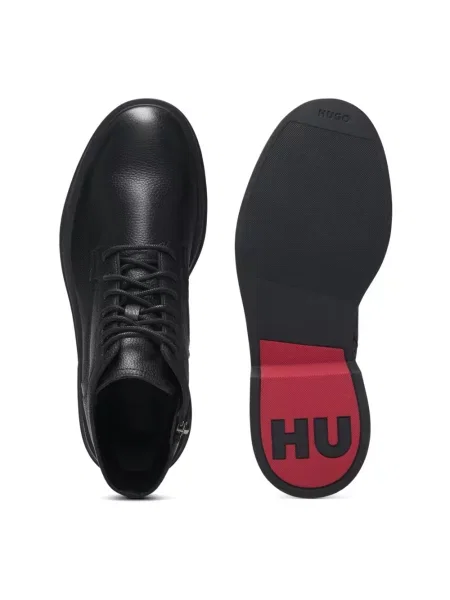 Botki Hugo skórzane czarne