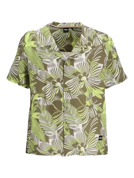 Риза Boss с принт зелено