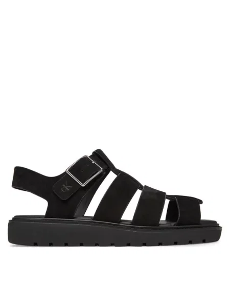 Calvin Klein Jeans Sandály Fisherman Hw Sandal Lth černá
