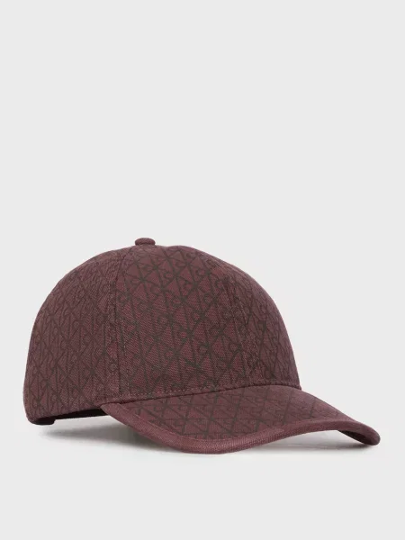Кепка Calvin Klein з принтом бордова