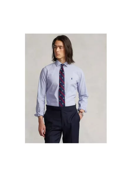 Koszula Polo Ralph Lauren z długim rękawem niebieska
