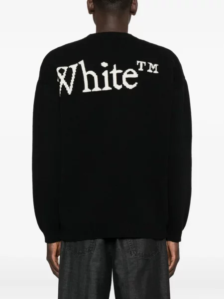 Pulover Off-white alb