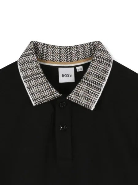Koszulka polo dziecięca Bosswear czarna