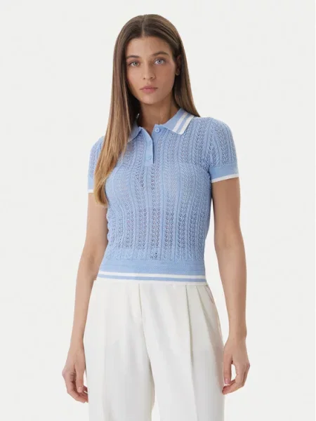 Guess Polo Regular Fit μπλε