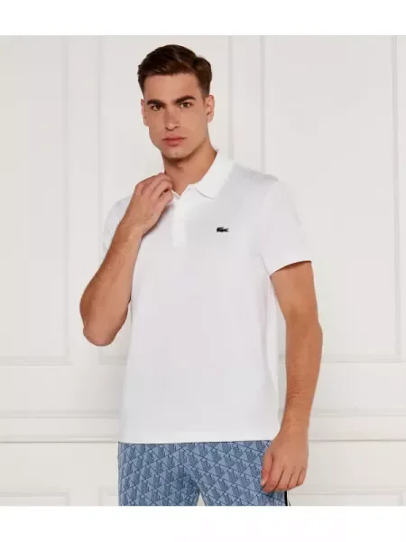 Tricou polo Lacoste alb