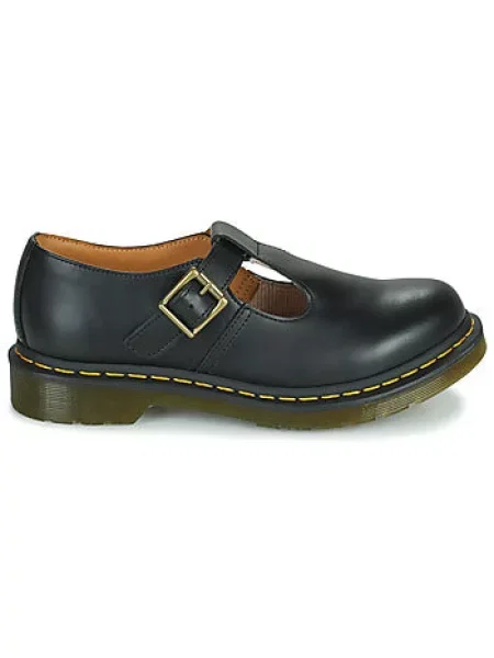 Sneakersy Dr. Martens skórzane na płaskim obcasie czarne