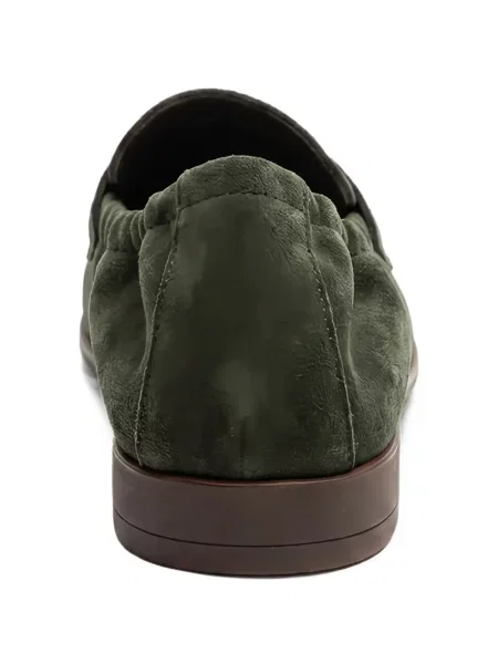 Chiloți Montecore din piele de căprioară slip-on verde
