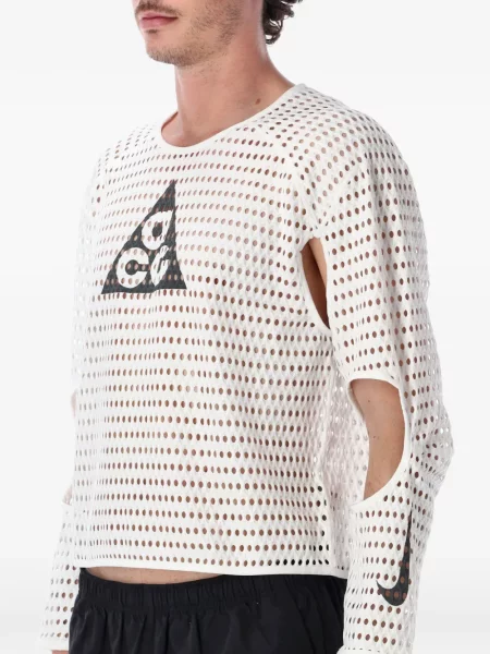 Tricou Nike cu buline plasă alb