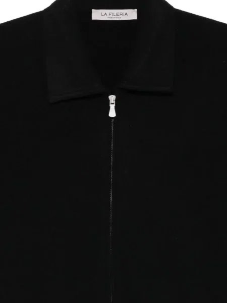 Cardigan Fileria din cașmir negru
