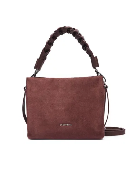 Geantă Coccinelle Boheme Suede Bimaterial E1 58 01 01 Vișiniu