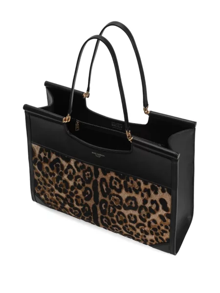 Geantă Dolce & Gabbana Sicily maro