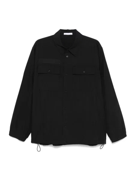 Helmut Lang koszula Uniform Shirt.Light relaxed z kołnierzykiem klasycznym czarny