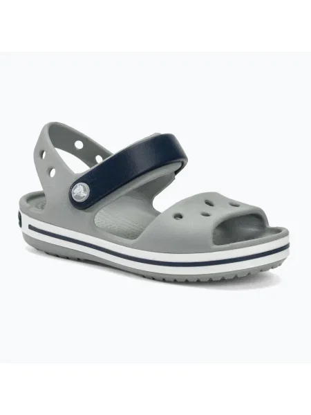 Gyerek szandál Crocs Crockband Kids Sandal light grey/navy Crocband Sandal Kids szürke