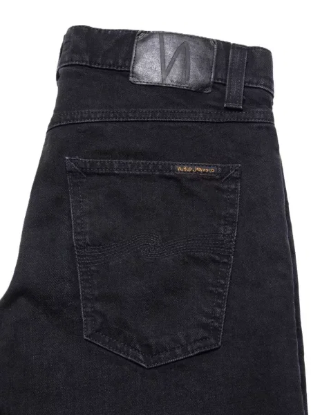 Traperice Nudie Jeans dizajn s pet džepova crna