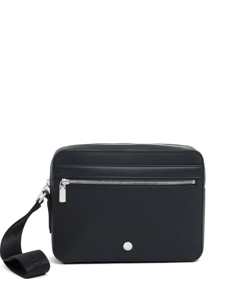Geantă Lacoste din piele negru