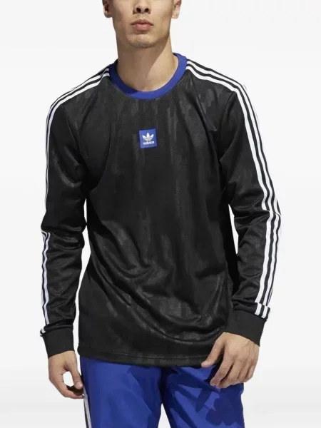 Pruhované krajkové pruhované tričko Adidas s vázáním šedé