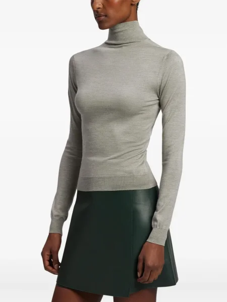 Top Ralph Lauren Collection de mătase lung gri