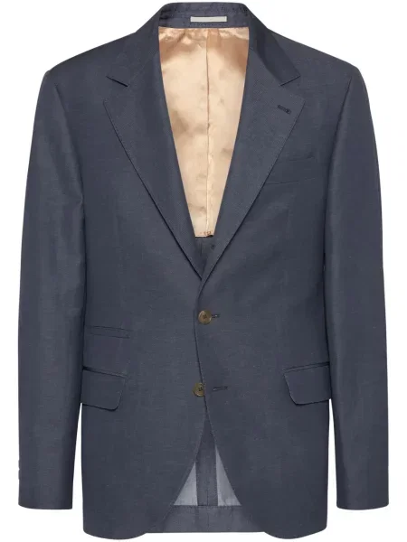 Sacou Brunello Cucinelli de lână gri