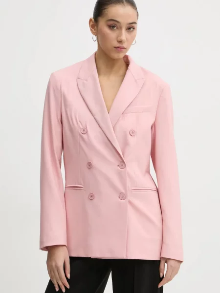 Fiorucci geaca de lana roz