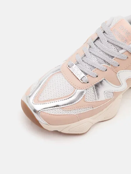 STEVE MADDEN Nízke tenisky Speeder púdrová / strieborná biela