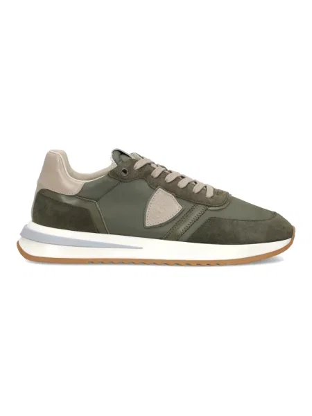 Buty do biegania Philippe Model skórzane do biegania zielone