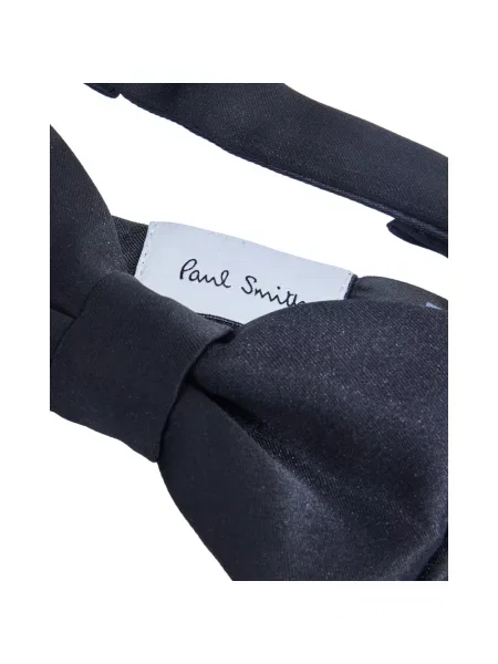 Satynowy krawat Paul Smith czarny