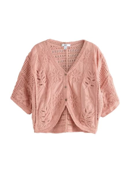 Next Geacă tricotată caisă portocaliu