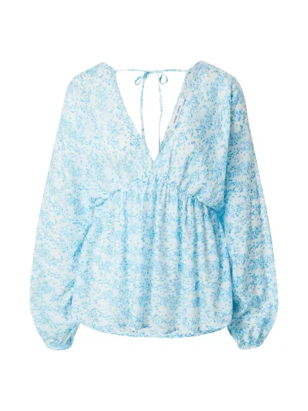 Samsoe Samsoe Blúzka GERTRUD svetlomodrá / nebesky modrá