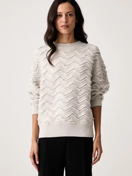 Armani Exchange pulover pentru femei cu lână bej