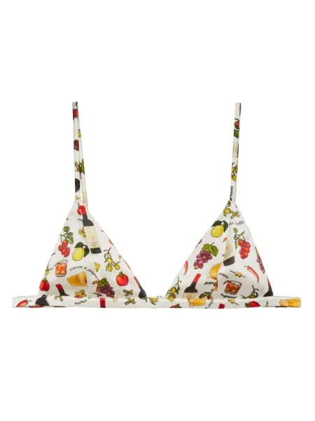 Sutien Fleur Du Mal cu model floral cu imagine negru