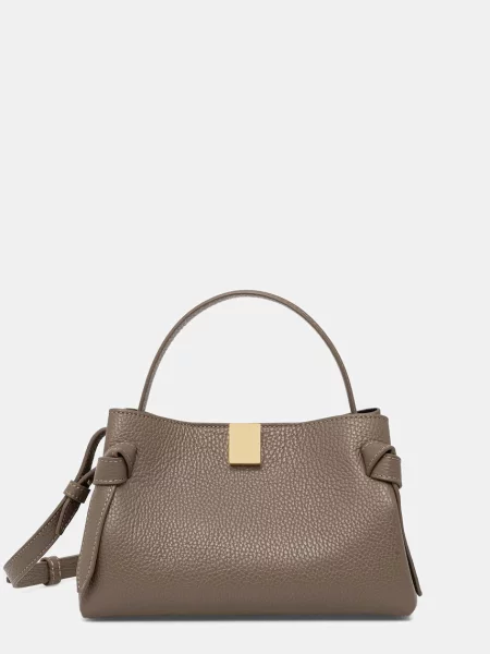 Yuzefi geantă crossbody pentru femei din piele GYOZA MINI maro