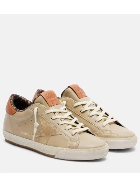 Sneakerși Golden Goose din piele bej