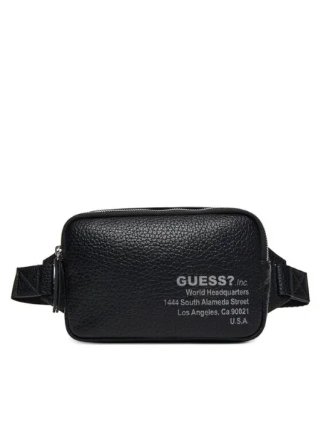 GUESS Övtáska NEW YORK fekete fehér