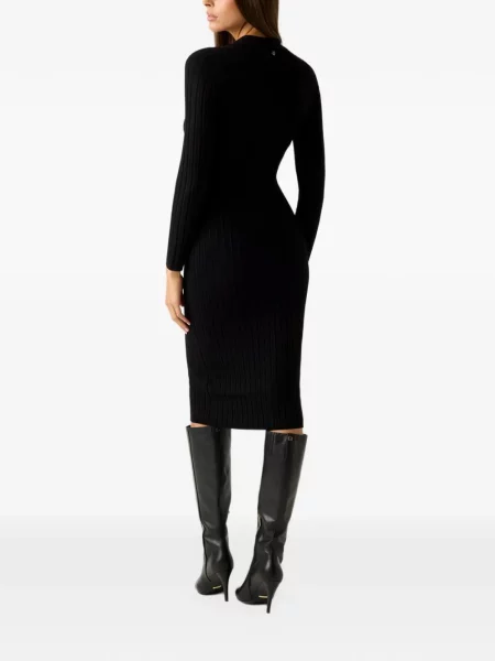 Rochie midi Guess tricotate negru