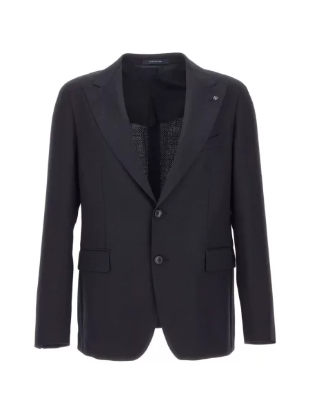Sacou Tagliatore cu model herringbone albastru
