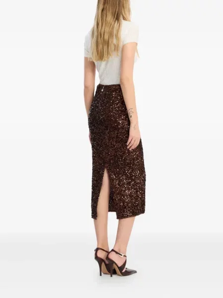 Tricou Rotate Birger Christensen cu paiete alb