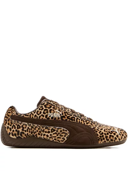 Leopardí tenisky Puma Suede hnědé