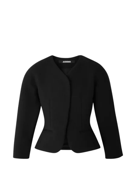 Geacă Jacquemus cu decolteu în V negru
