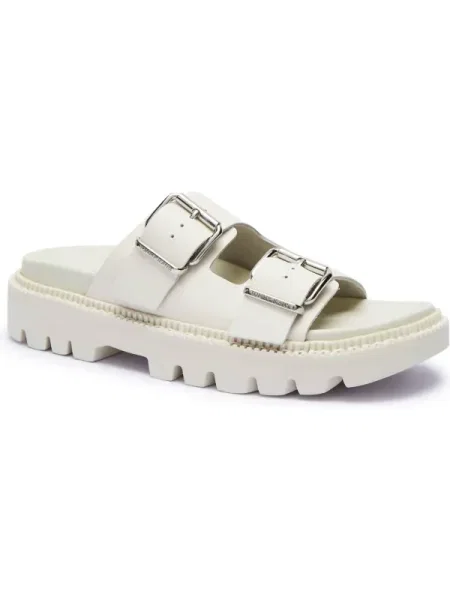 Tommy Jeans De piele șlapi alb