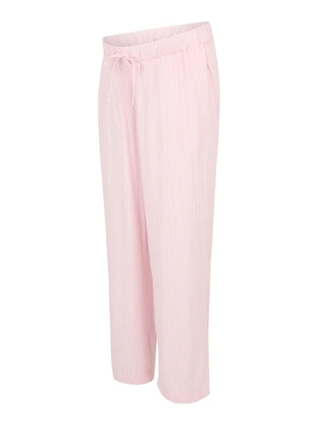 MAMALICIOUS Hlače MLNicolaI ecru / svetlo roza