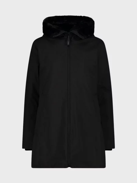 Твілова парка Cmp з капюшоном чорна