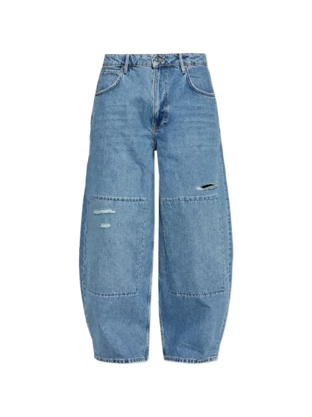 Blugi cu picior larg Allsaints albastru